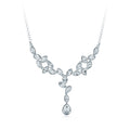 Tranquillity Pendant Necklace | Bridal | White Gold Plated