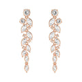 Paloma Drop Earrings | Swarovski Crystals | Rose Gold Plated