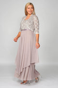 Plus Size Mother of the Bride Dress with Jacket | Floor Length Formal Gown