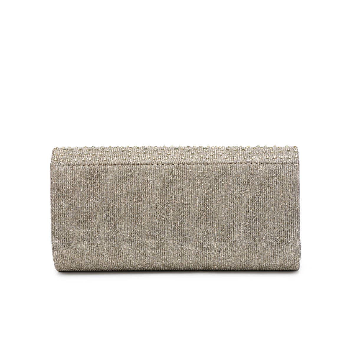 Diamante On the Flap Over Cover Glitter Clutch Bag