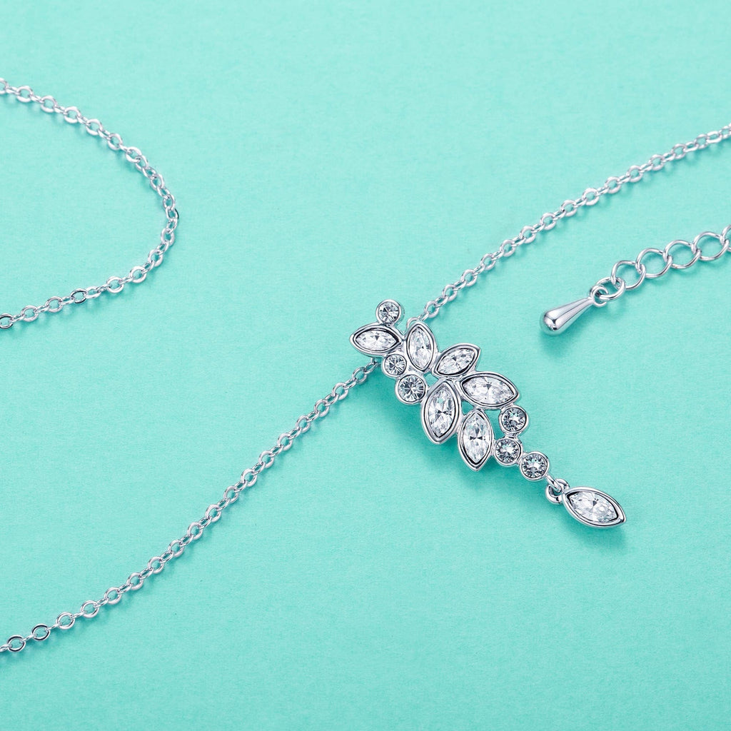 Enchanted Drop Pendant — Swarovski Crystal & White Gold