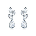 Tranquillity Drop Earrings | Bridal | White Gold Plated