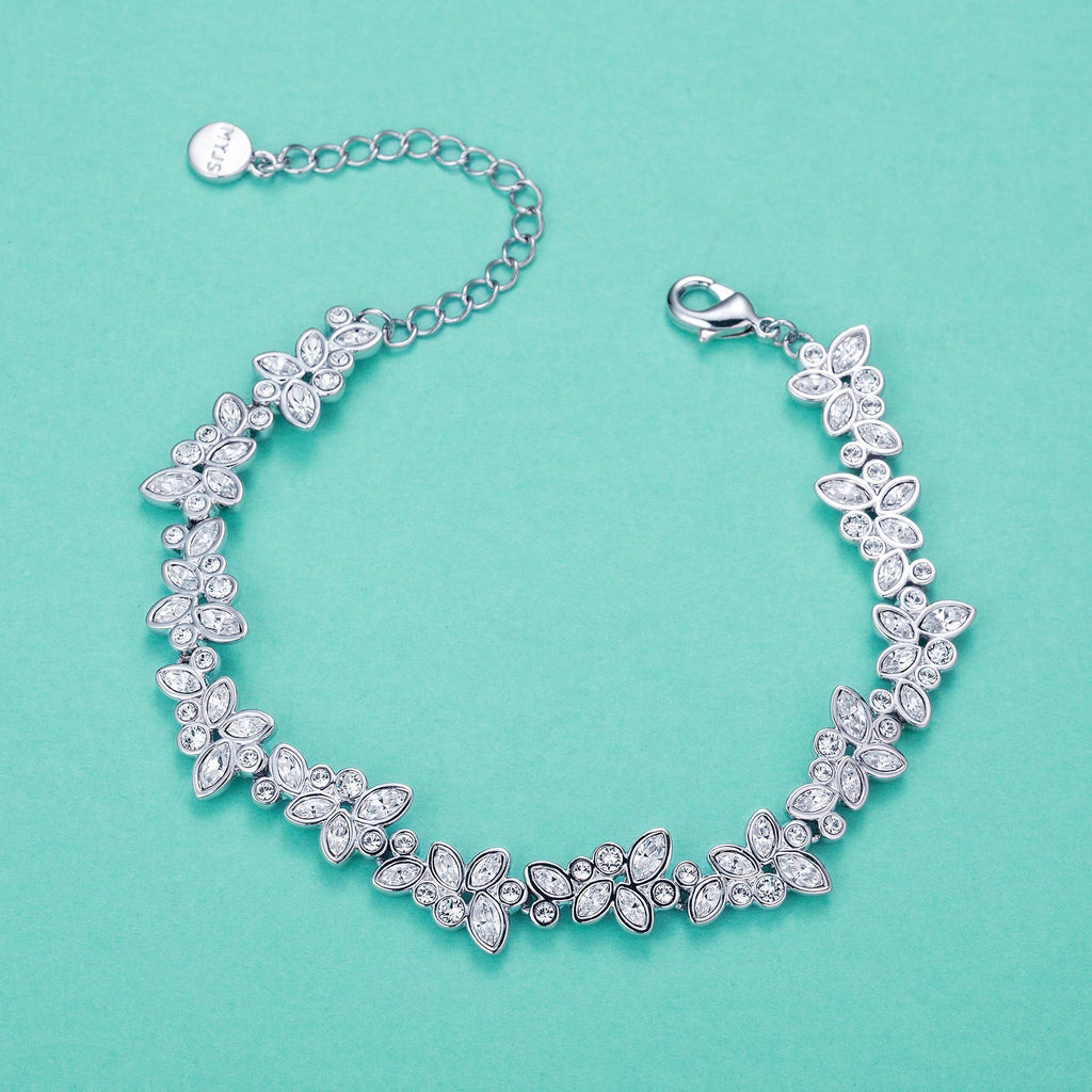 Enchanted Bracelet | Swarovski Crystals | White Gold Plated