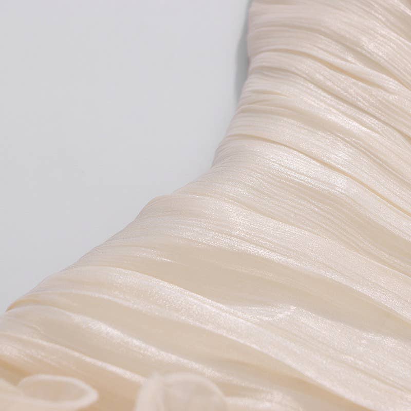 Strapless Ruffle Mini Dress Sculpted Summer Chic