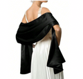 Satin Wrap Shawl | Evening, Bridal & Occasion Wear Cover Up