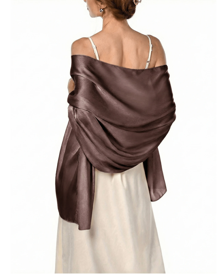 Satin Wrap Shawl | Evening, Bridal & Occasion Wear Cover Up
