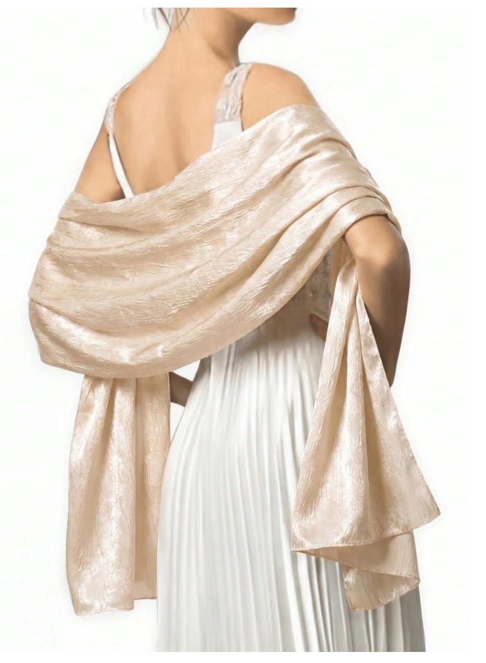 Satin Wrap Shawl | Evening, Bridal & Occasion Wear Cover Up