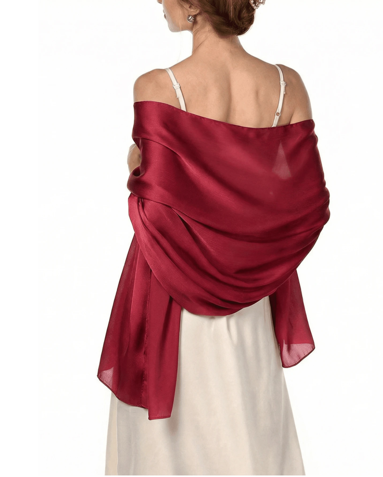 Satin Wrap Shawl | Evening, Bridal & Occasion Wear Cover Up