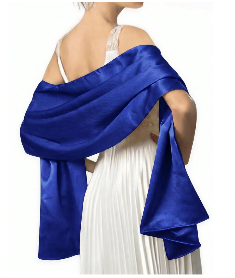 Satin Wrap Shawl | Evening, Bridal & Occasion Wear Cover Up