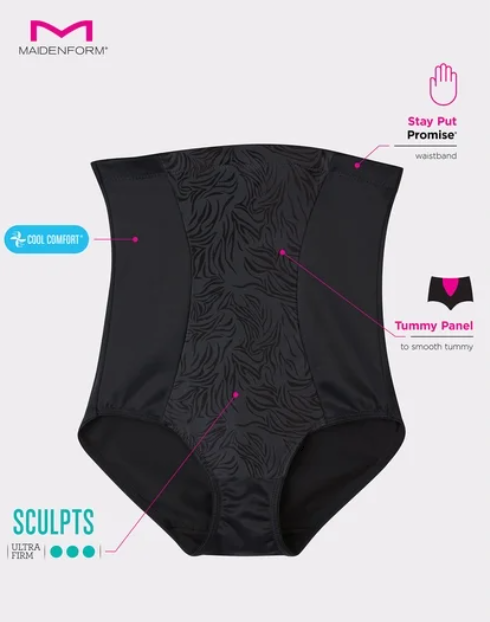 Maidenform Women's Shapewear High Waist Extra Firm Shaping Brief