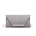 Diamante On the Flap Over Cover Glitter Clutch Bag