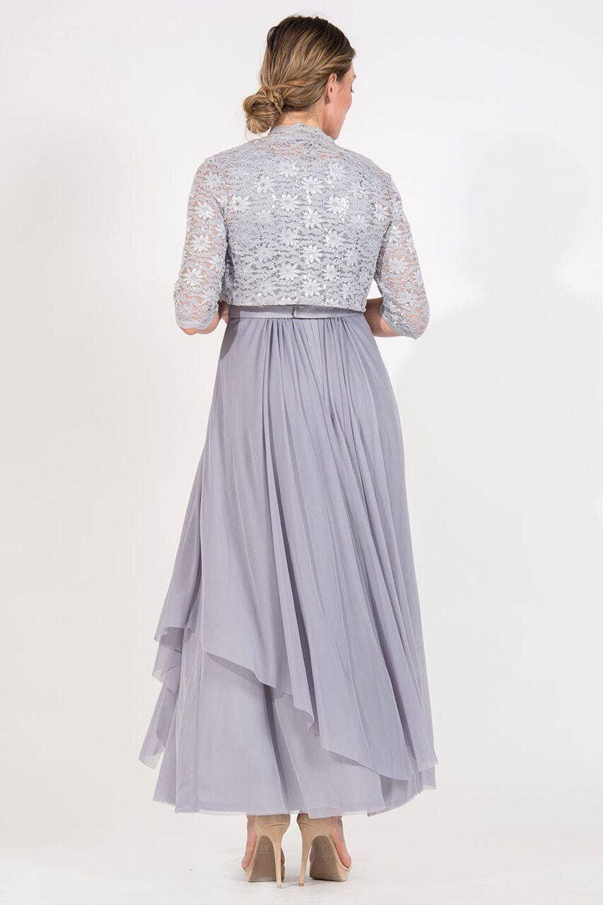 Plus Size Mother of the Bride Dress with Jacket | Floor Length Formal Gown