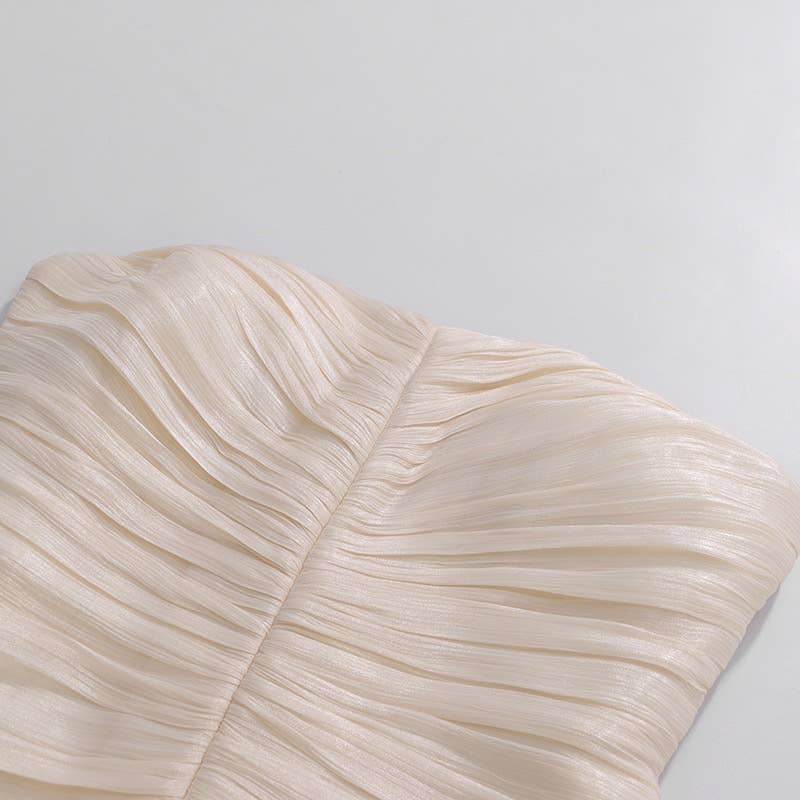 Strapless Ruffle Mini Dress Sculpted Summer Chic