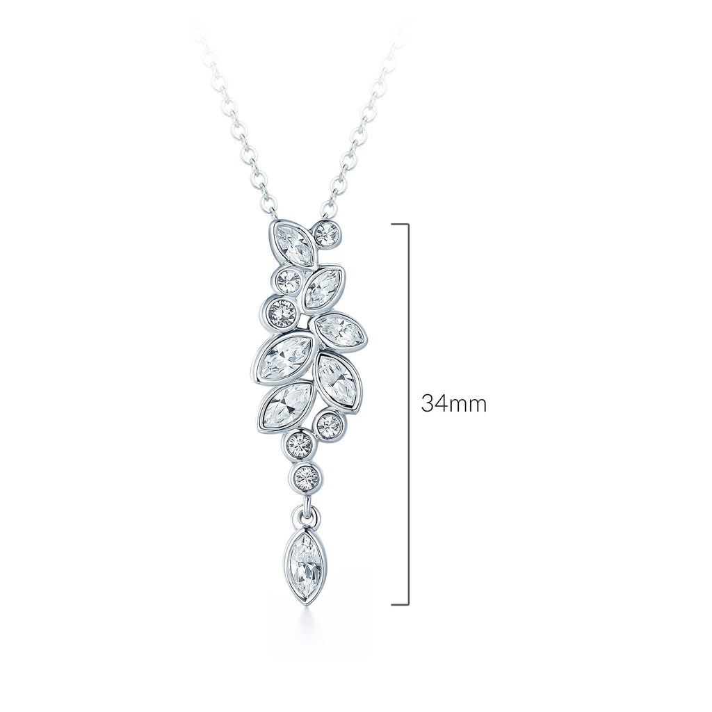 Enchanted Drop Pendant — Swarovski Crystal & White Gold