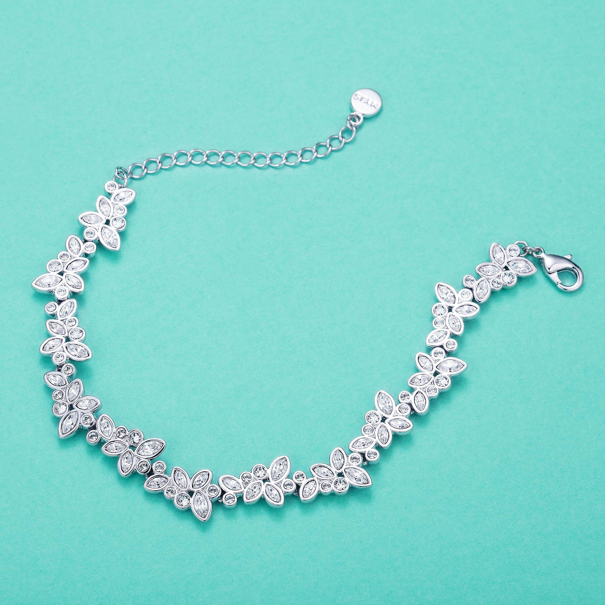 Enchanted Bracelet | Swarovski Crystals | White Gold Plated