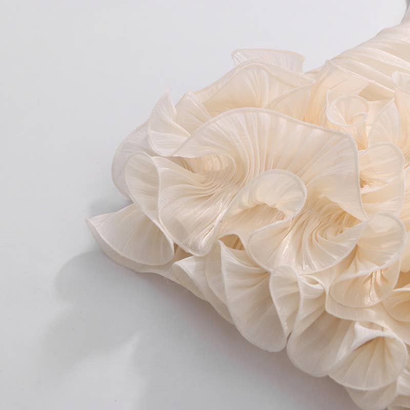 Strapless Ruffle Mini Dress Sculpted Summer Chic