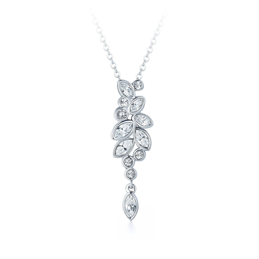 Enchanted Drop Pendant — Swarovski Crystal & White Gold