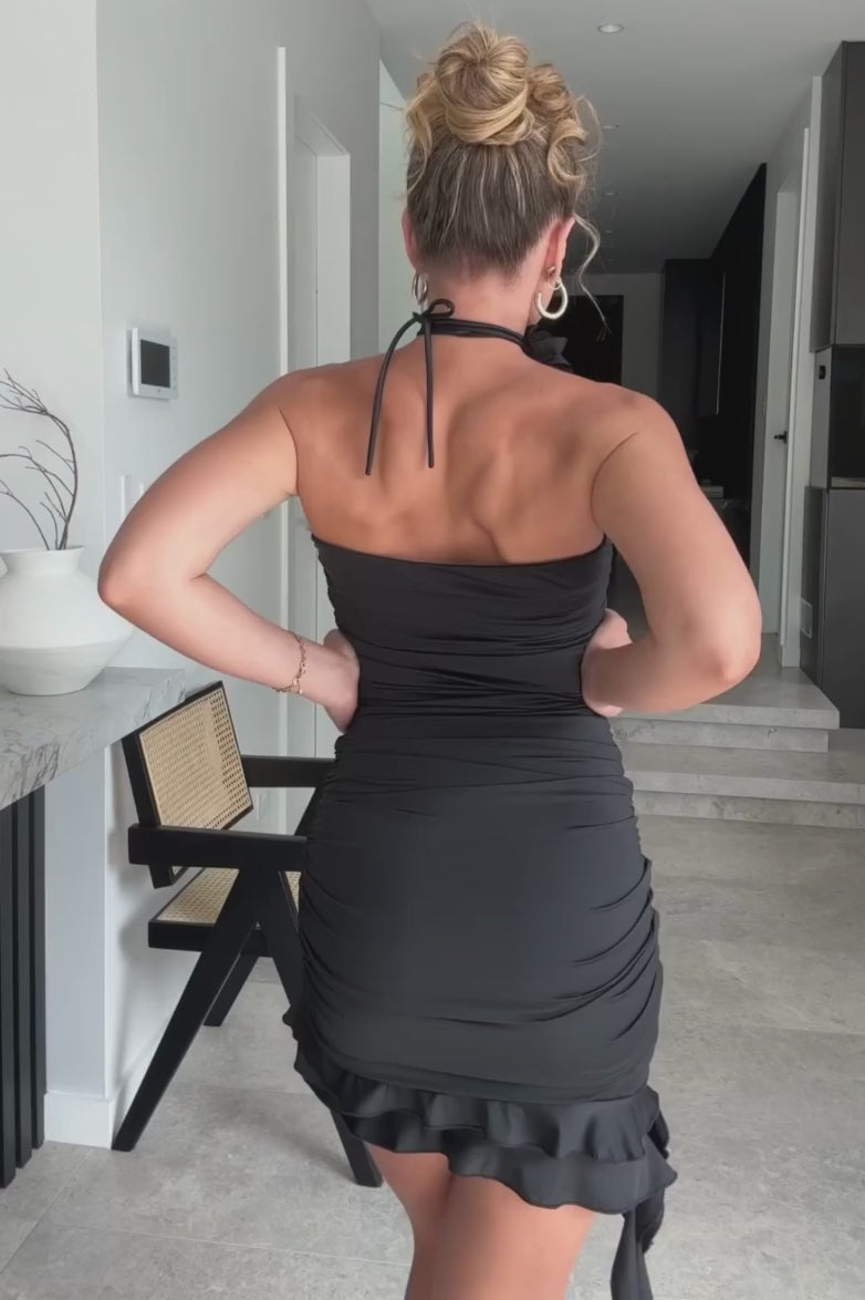 MIRANDA MINI DRESS - BLACK